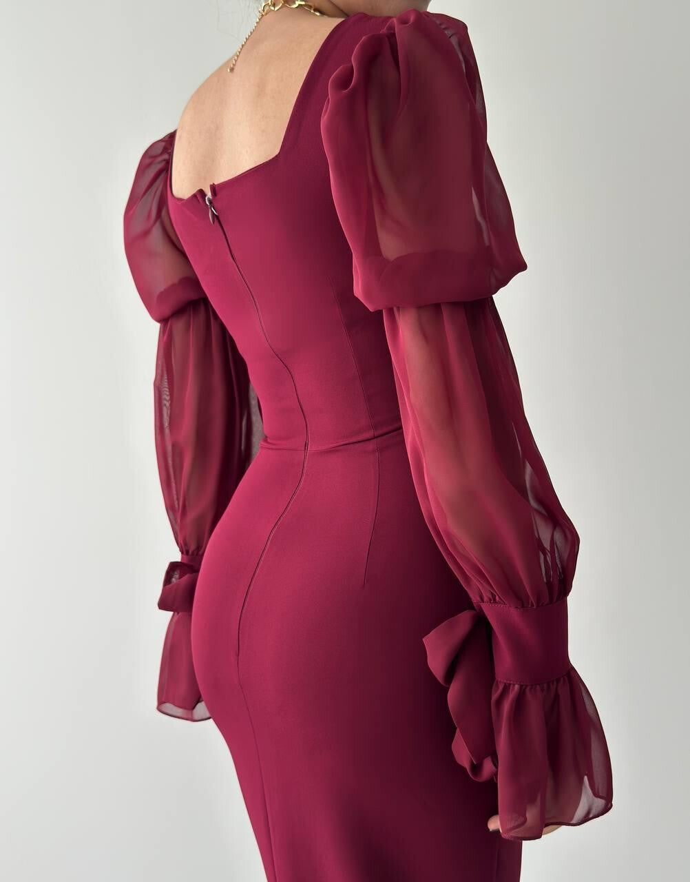 Chiffon Sleeve Dress