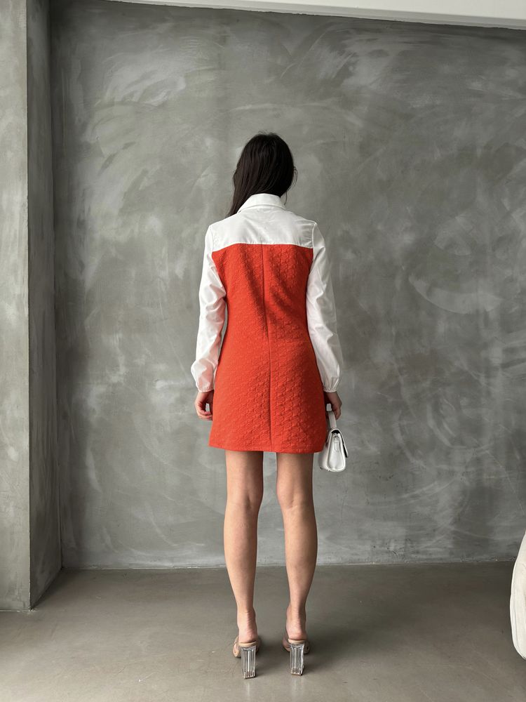 Poplin Panel Shift Dress