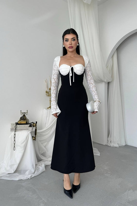 Lace Bustier Mermaid Dress