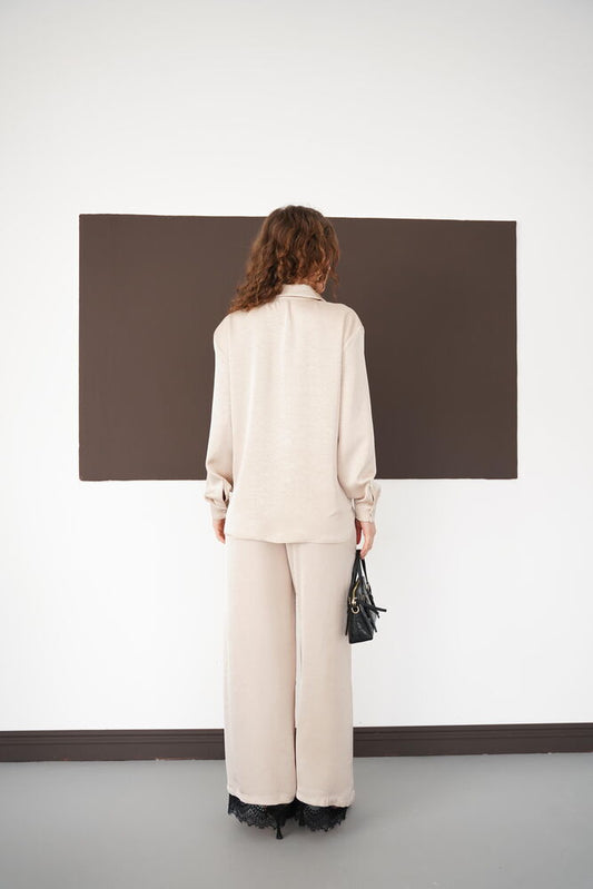 Fluid Satin Blouse
