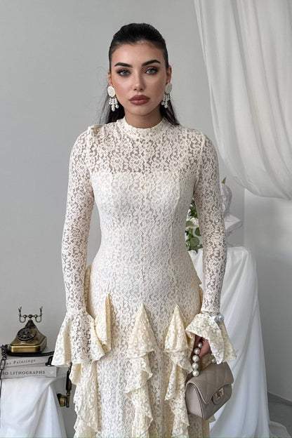 Cascade Lace Dress
