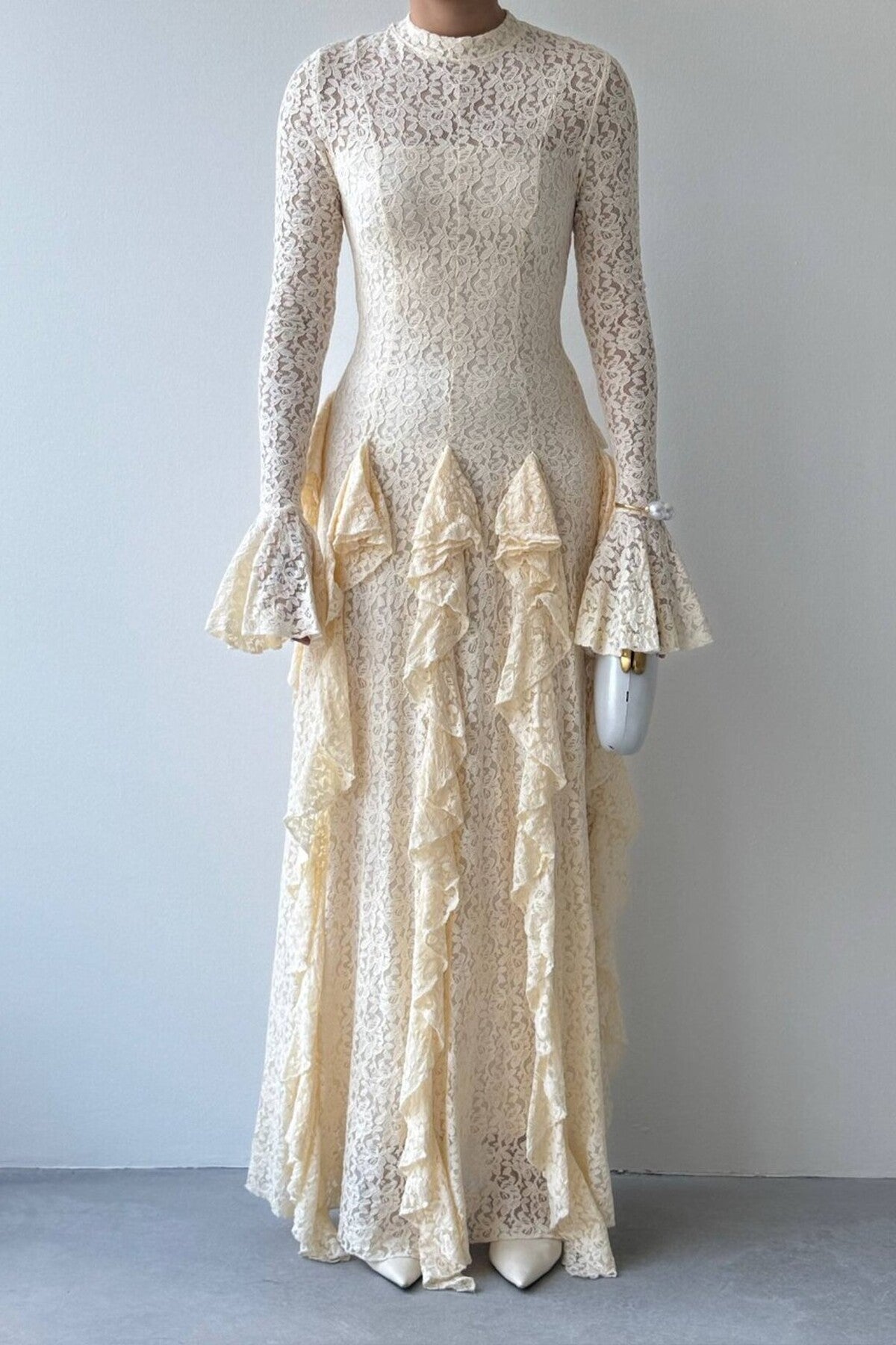 Cascade Lace Dress