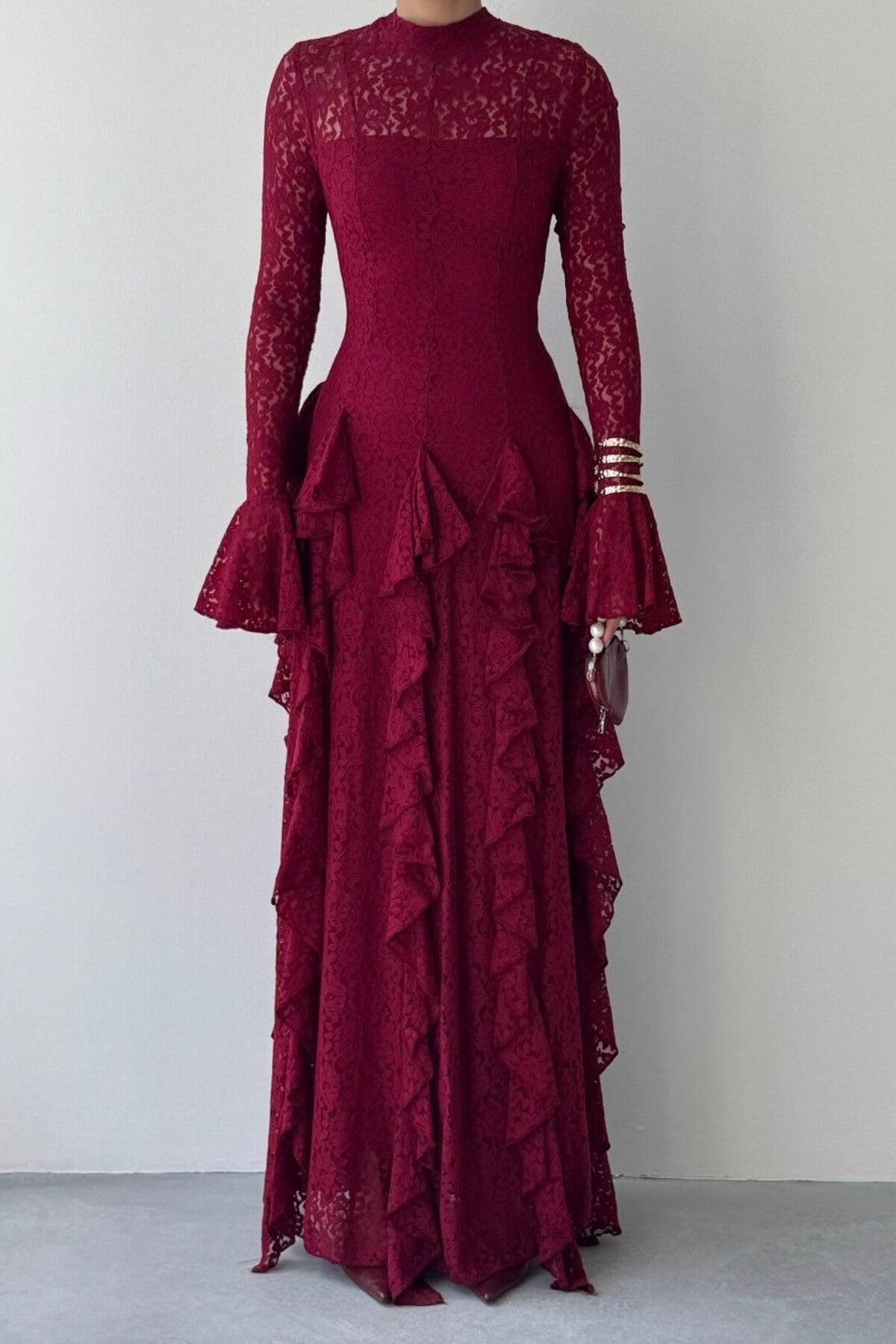 Cascade Lace Dress