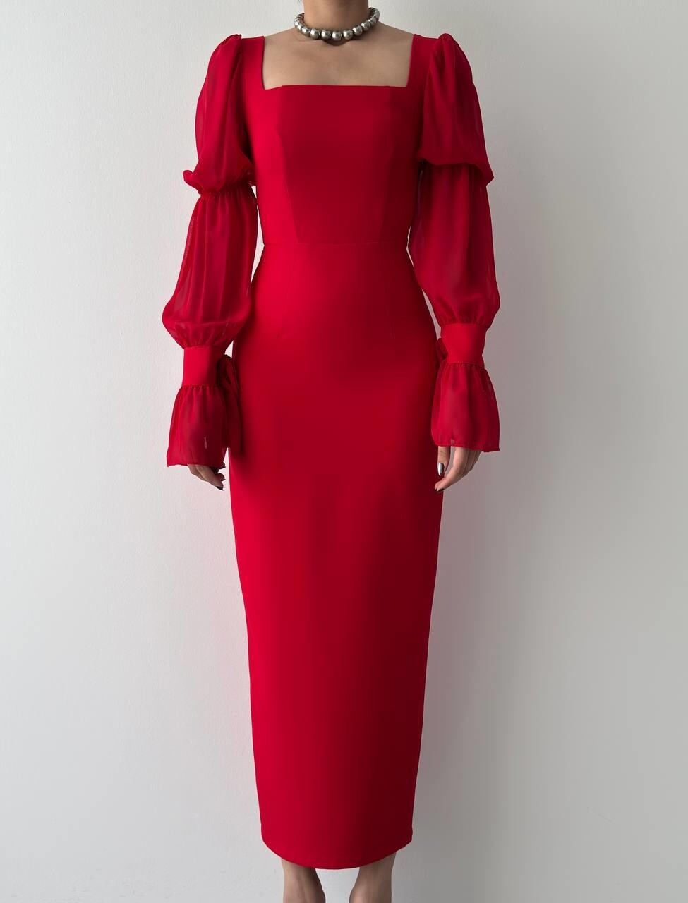 Chiffon Sleeve Dress