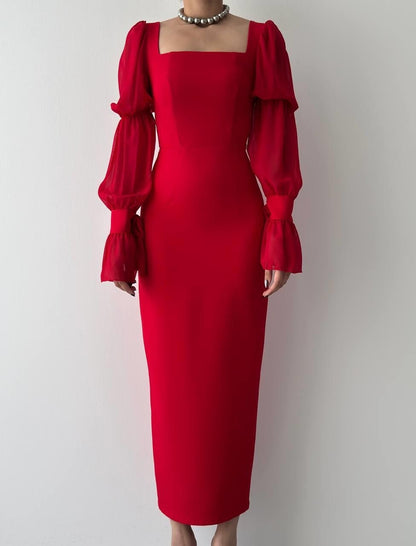 Chiffon Sleeve Dress