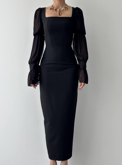 Chiffon Sleeve Dress