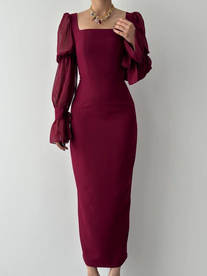 Chiffon Sleeve Dress