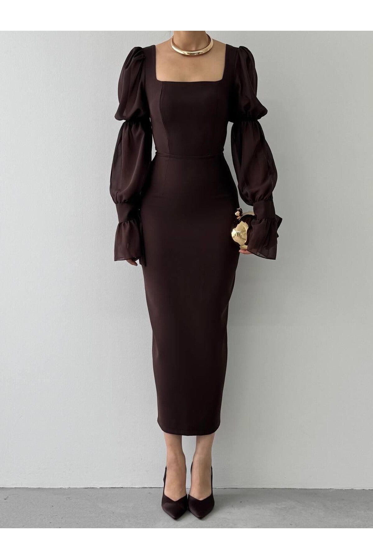 Chiffon Sleeve Dress