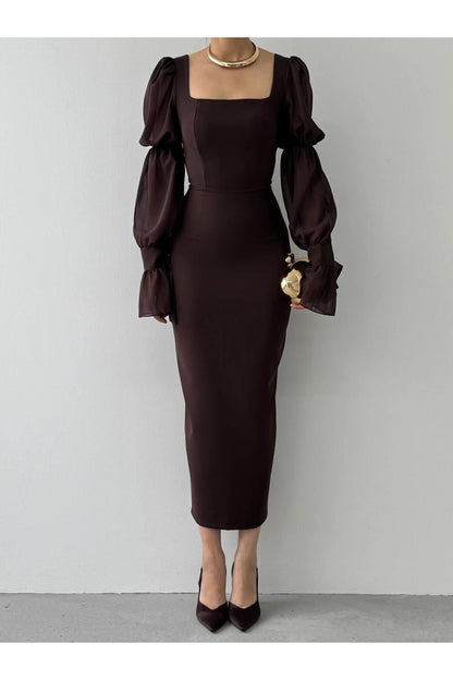 Chiffon Sleeve Dress