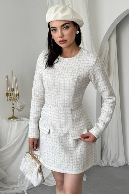 Classic Tweed Mini Dress