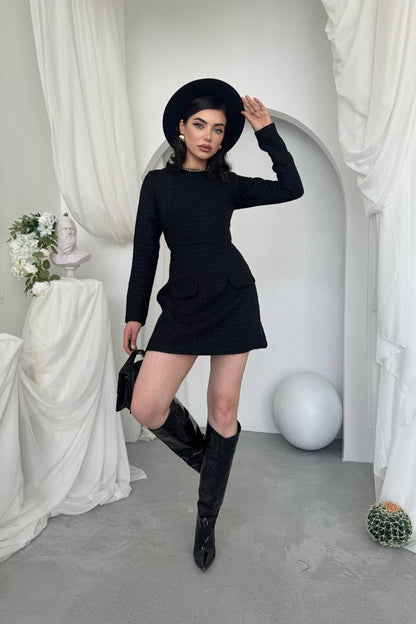 Classic Tweed Mini Dress