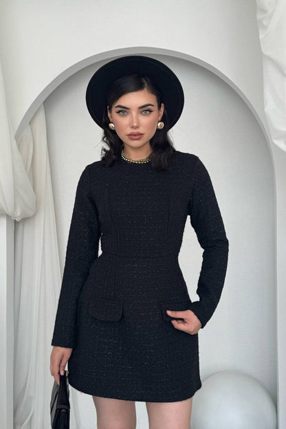 Classic Tweed Mini Dress