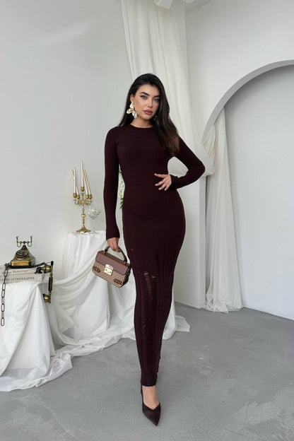 Ribbed Knit Maxi Dress