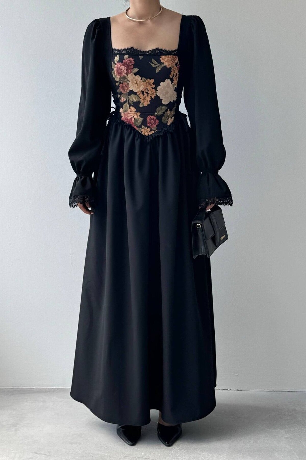 Tapestry Corset Maxi Dress