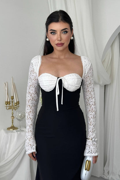 Lace Bustier Mermaid Dress