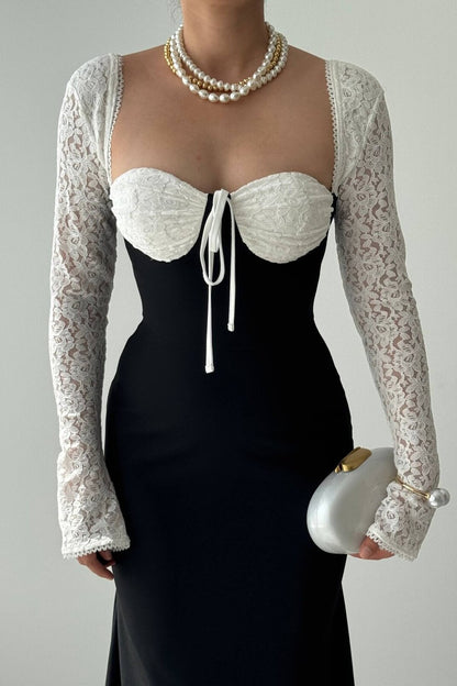 Lace Bustier Mermaid Dress