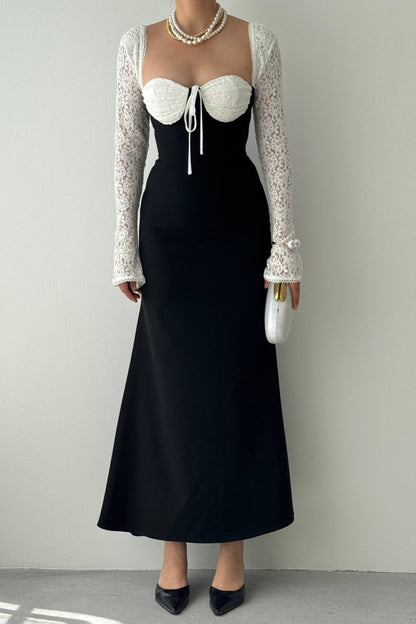 Lace Bustier Mermaid Dress