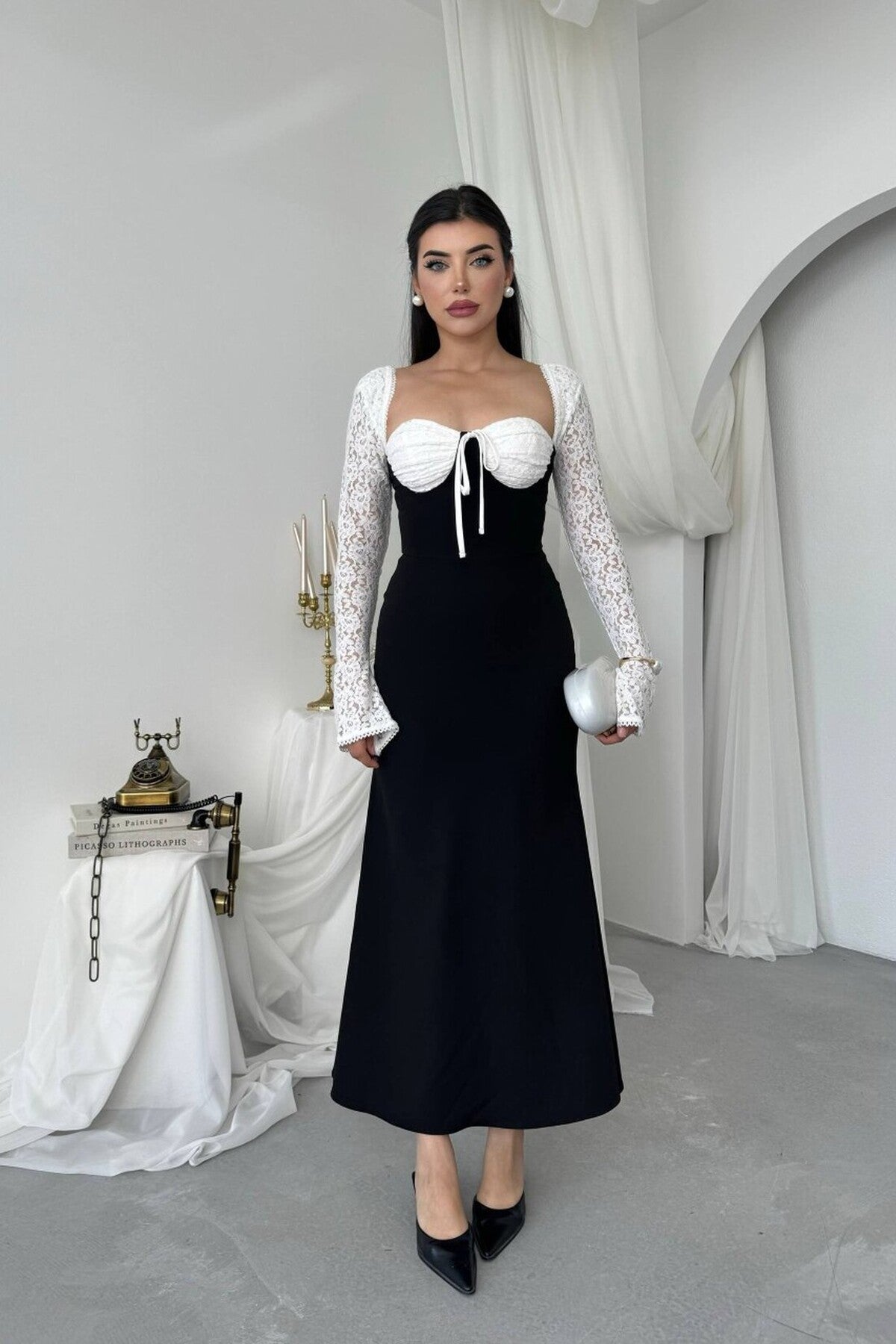 Lace Bustier Mermaid Dress